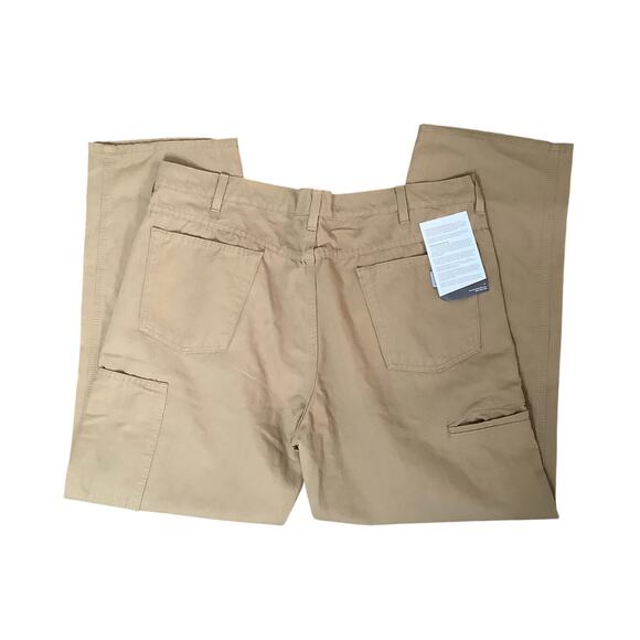 Tyndale Flame Resisitant Tan Work Cargo Pants 38 x 30 NWT - Picture 4 of 8